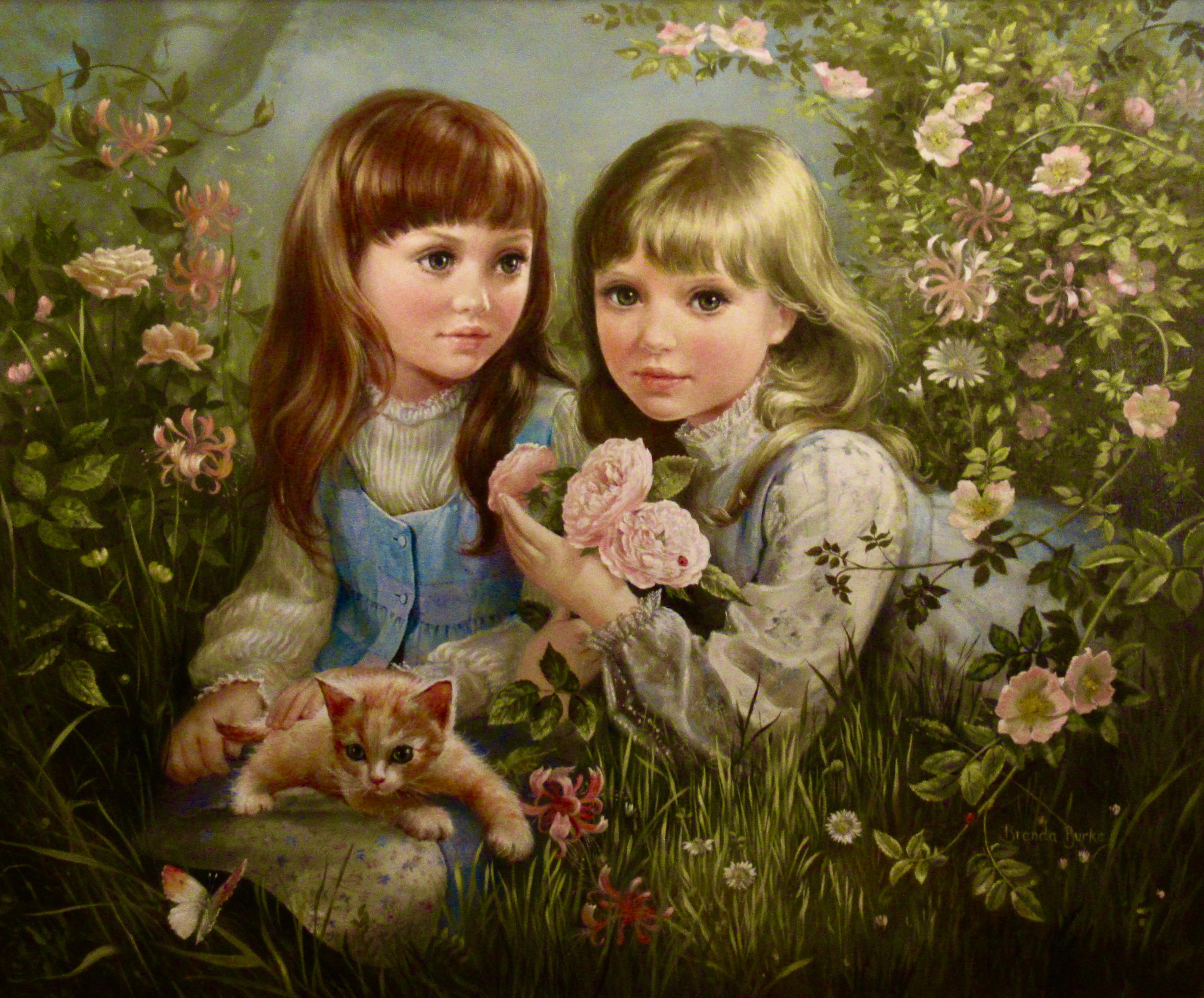 Sœurs - Painting de Brenda Burke