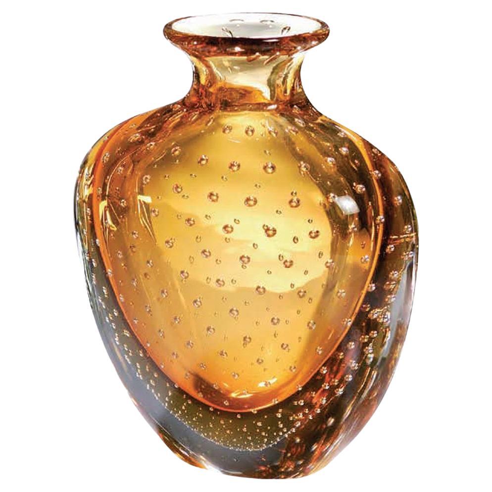 Brenda : Vase en verre de Murano unique et fait à la main