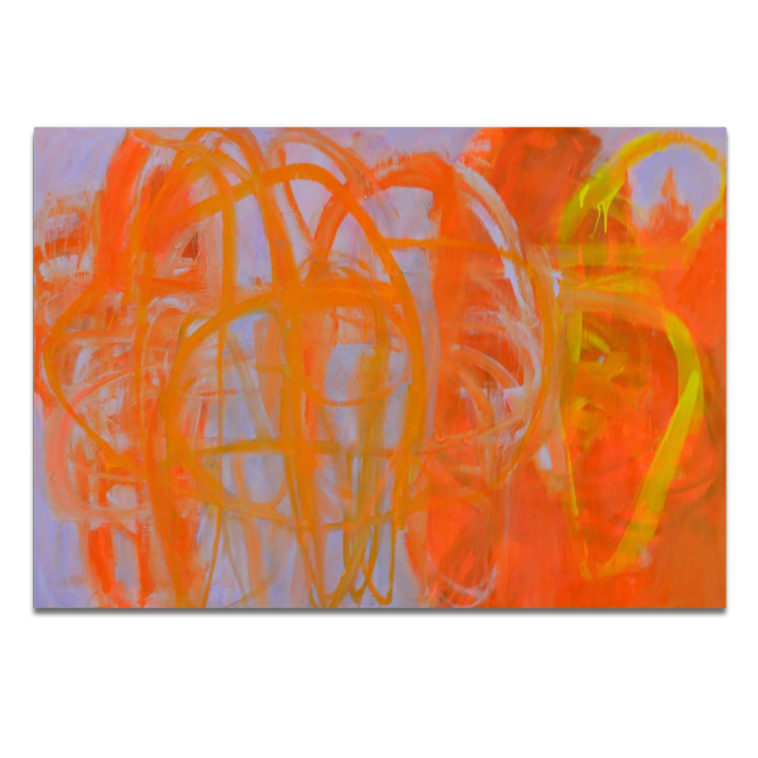 Brenda Zappitell Abstract Painting - Field of Possibilities II