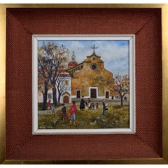 Brenda King Santo Spirito, Florence (1974) oil on board Naive Modern British Art