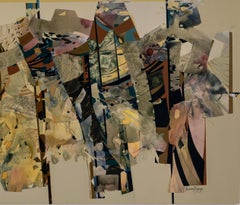 Processions, painting by Brenda Kingery, contemporary Chickasaw art, horizontal