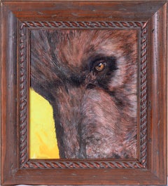 "Grizzly Stare II" - Pittura originale figurativa espressionista (2013)