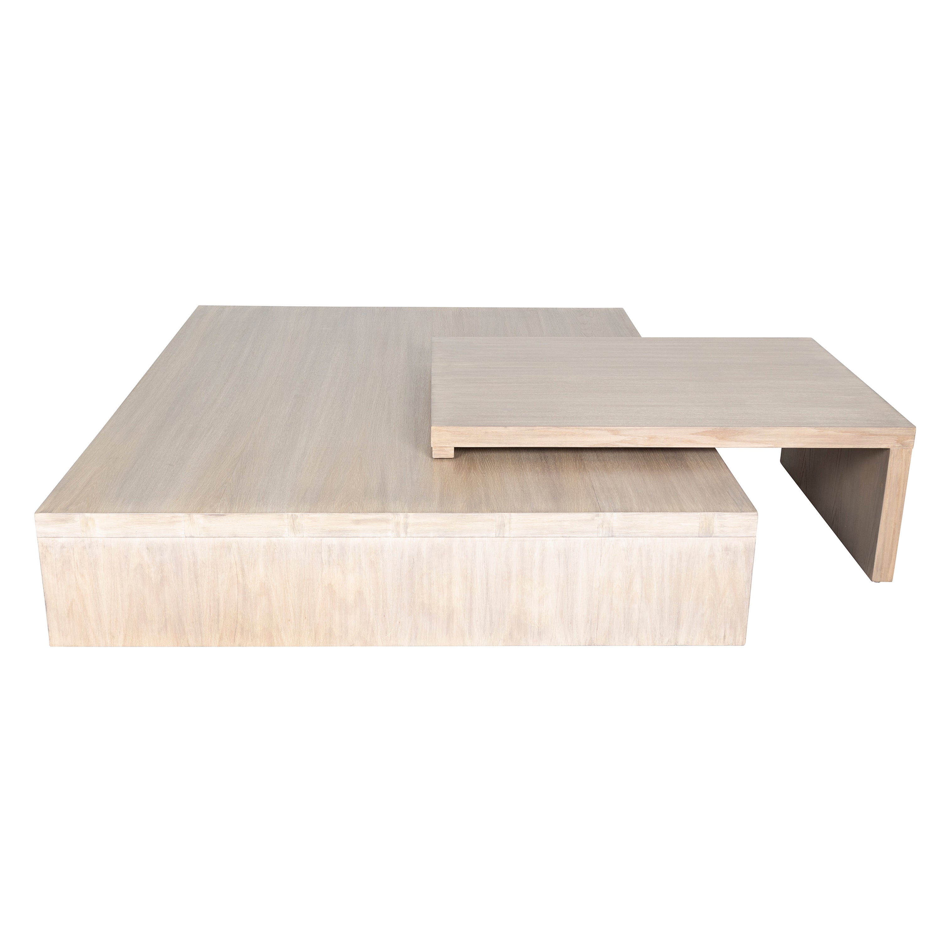 Brendan Bass Custom Build Blonde Oak Tiered Coffee Table