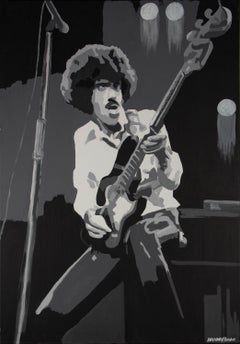 Brendan Higgins - Large Contemporary Acrylic, Phil Lynott, Thin Lizzy