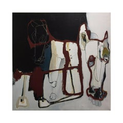 Mare and Foal by Brendan Kelly. Acrylic on canvas. Ready to hang.