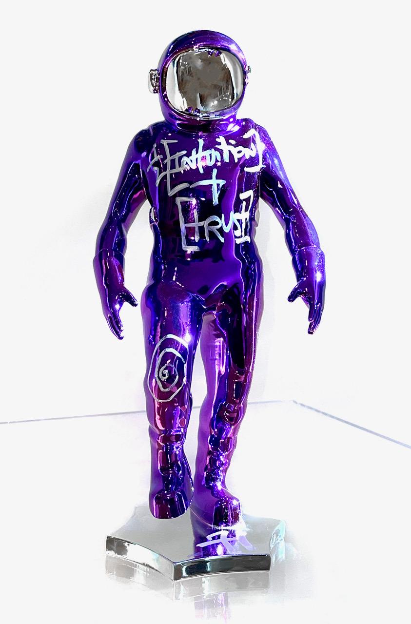 Boonji Spaceman (Purple) - Sculpture by Brendan Murphy