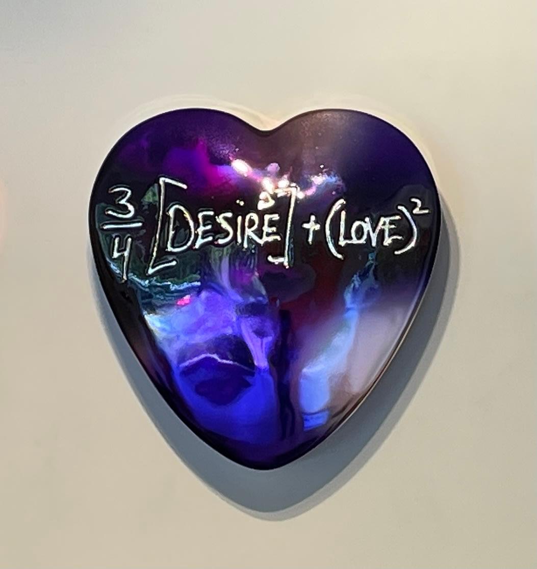 Desire & Love, Purple - Sculpture by Brendan Murphy