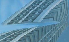 Knightsbridge Barracks, Hyde Park, London 1970s screenprint by Brendan Neiland