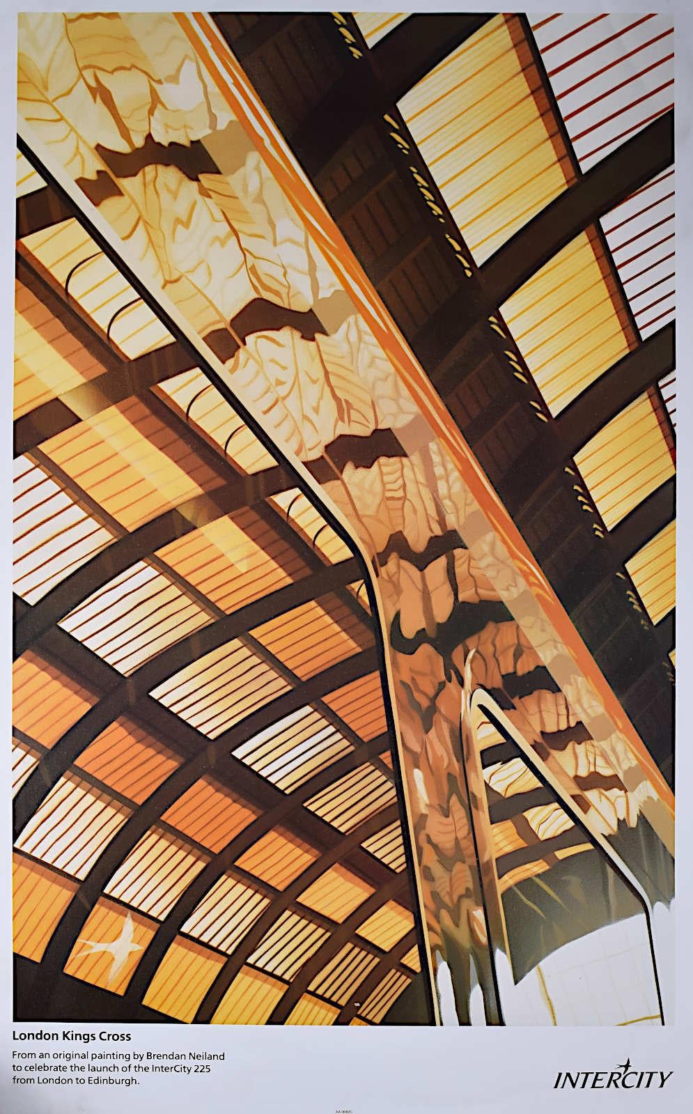 To see our other vintage posters, scroll down to "More from this Seller" and below it click on "See all from this Seller" - or send us a message if you cannot find the view you want.

Brendan Neiland (b. 1941)
York Railway Station
Original Vintage