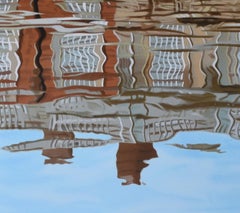 Hampton Court From the Fountain screenprint by Brendan Neiland