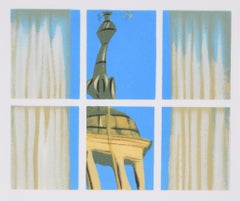 Lady Margaret Hall, Oxford screenprint by Brendan Neiland