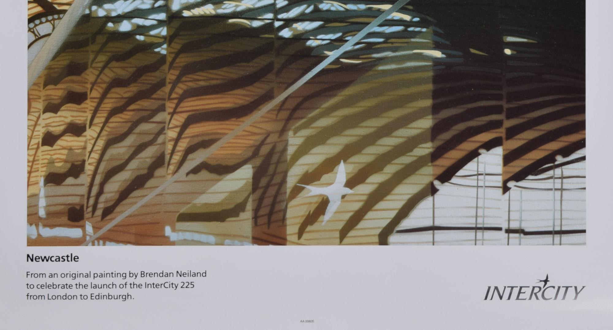 Original-Vintage-Poster von Brendan Neiland, Newcastle Station im Angebot 5
