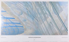 Póster Waterloo Station 1993 de Brendan Neiland firmado "para Bob Reid".