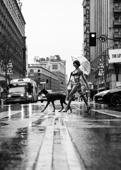 « Flood Fashion » – Photographie en noir et blanc, 91,4 cm x 61 cm, édition limitée à 7 exemplaires, par Brendan North