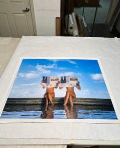 "Poolside Headlines" Fotografie 24 x 32 in Ed. von 7 von Brendan North