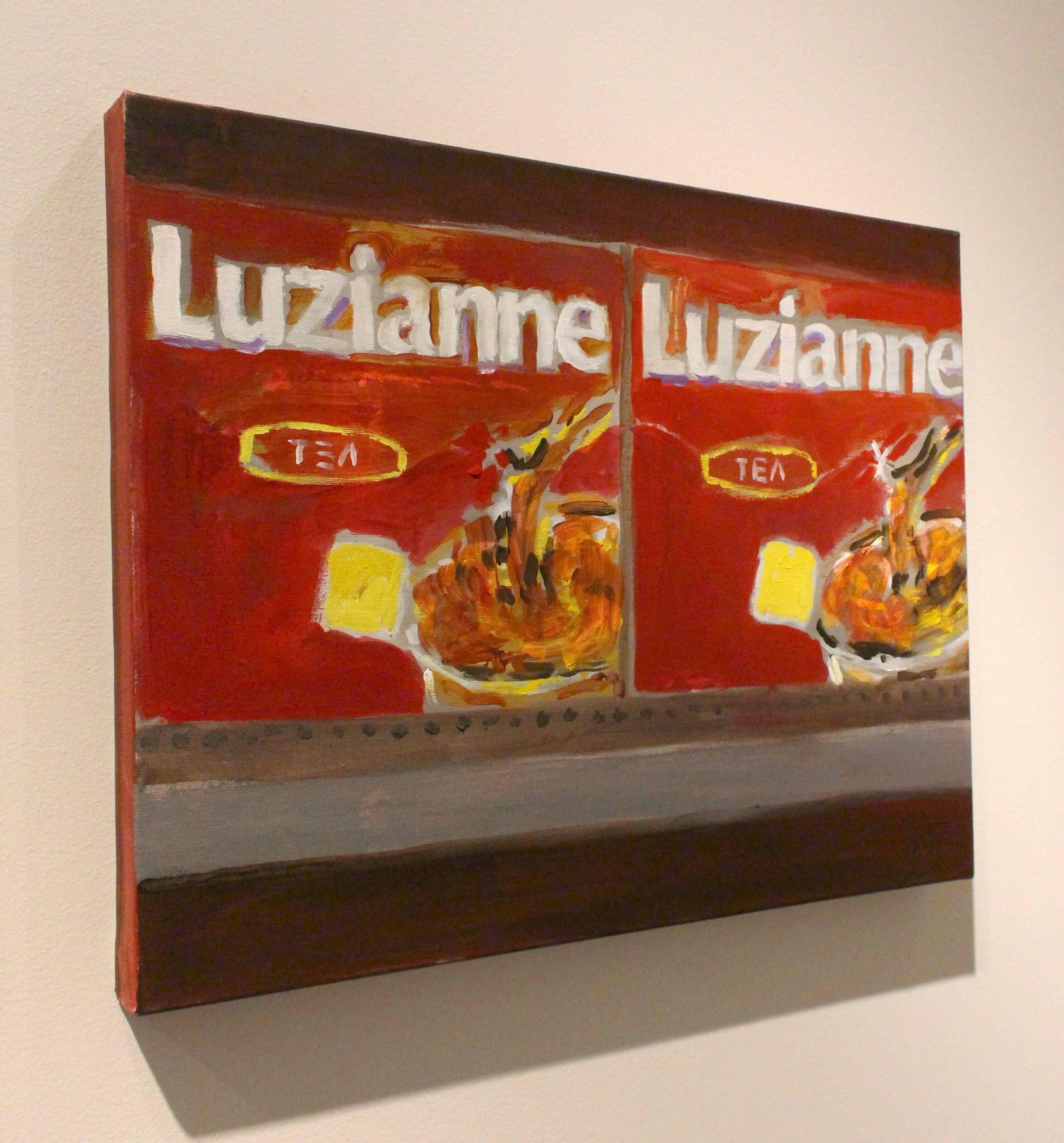 Luzianne - Brown Still-Life Painting by Brendan O'Connell