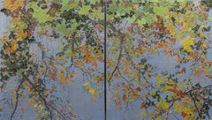 Autumnal Maple - Contemporary, Oil on linen by Brendan Burns