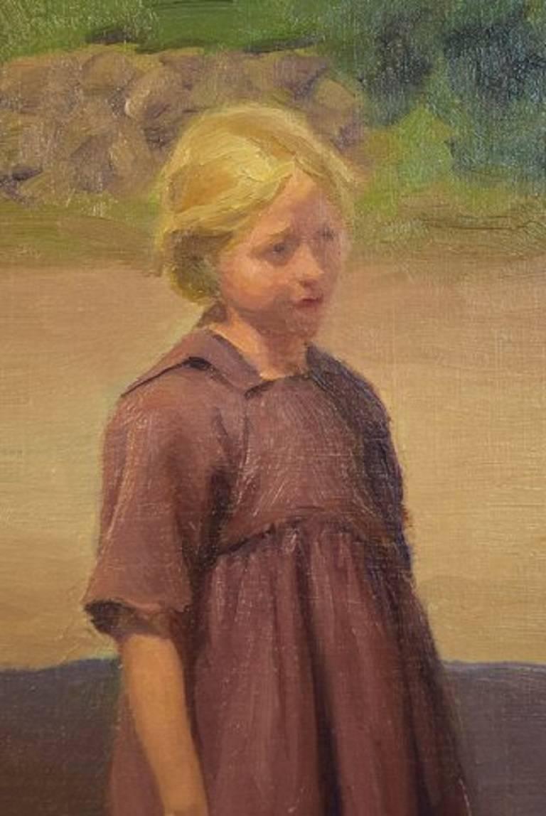 Early 20th Century Brendekilde Hans Andersen, Important Danish Artist, Summer Idyll