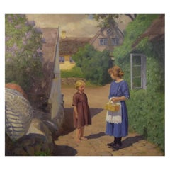 Brendekilde Hans Andersen, Important Danish Artist, Summer Idyll