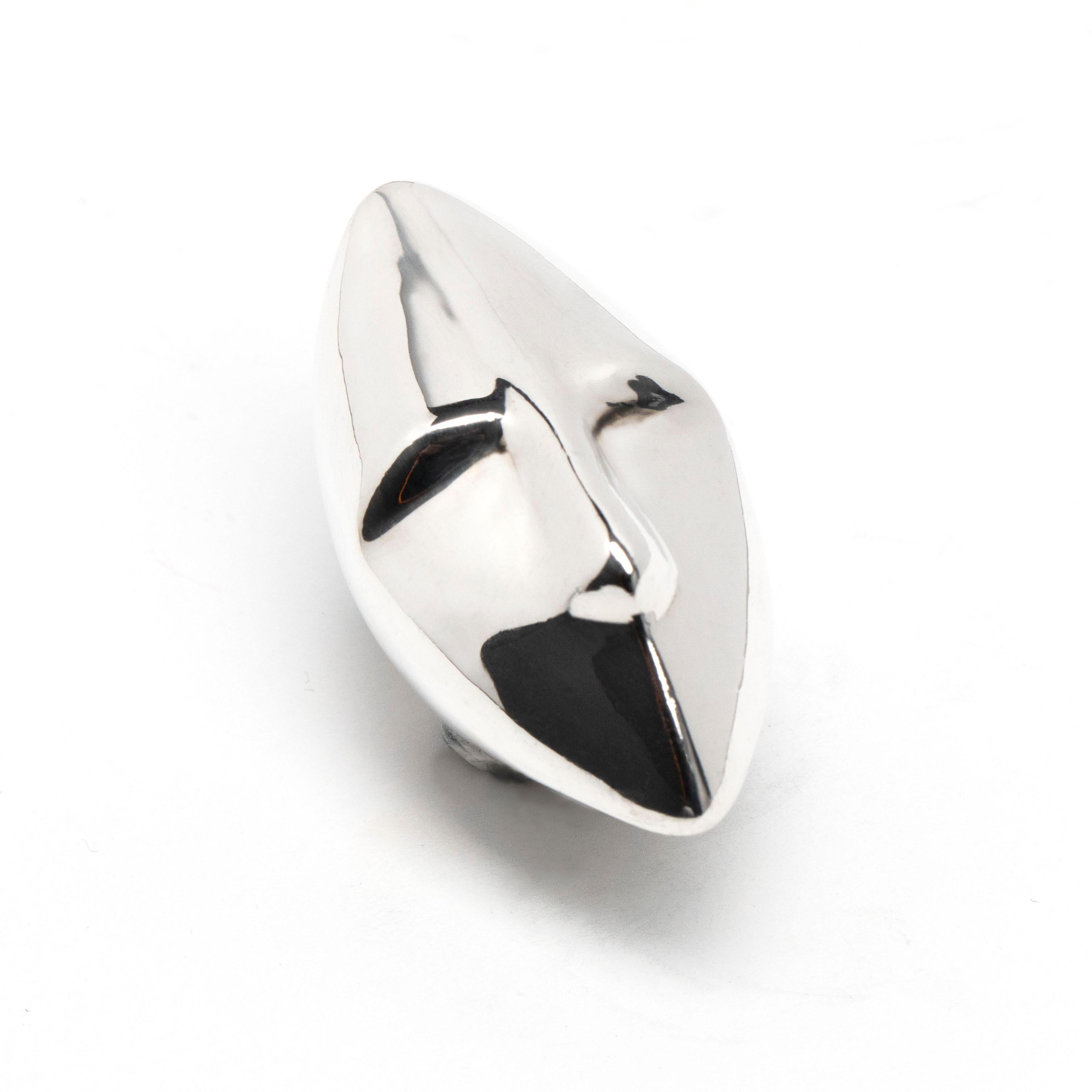 For Sale:  Faces Collection, 'Frank', Sterling Silver Statement Ring 2