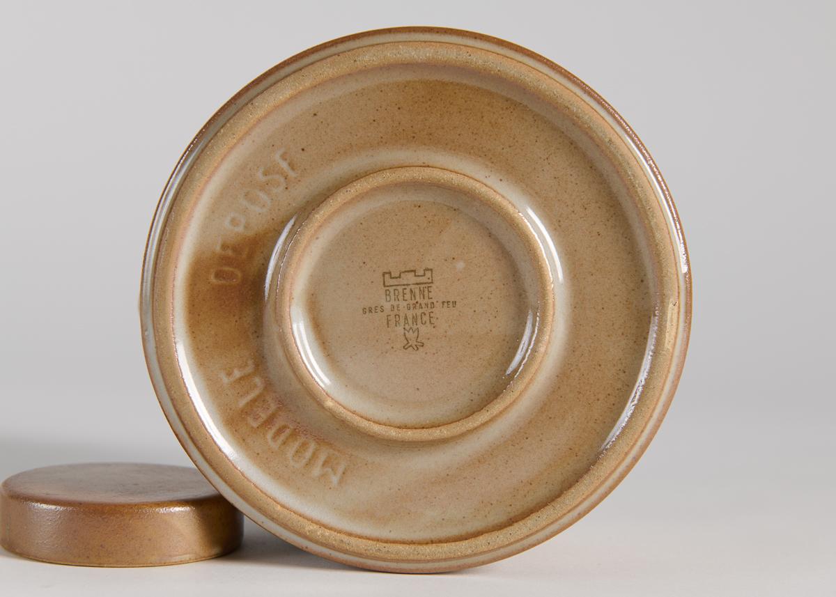 Brenne (Gres de Grand Feu), paire de pichets émaillés à couvercle, France, 1970 en vente 4