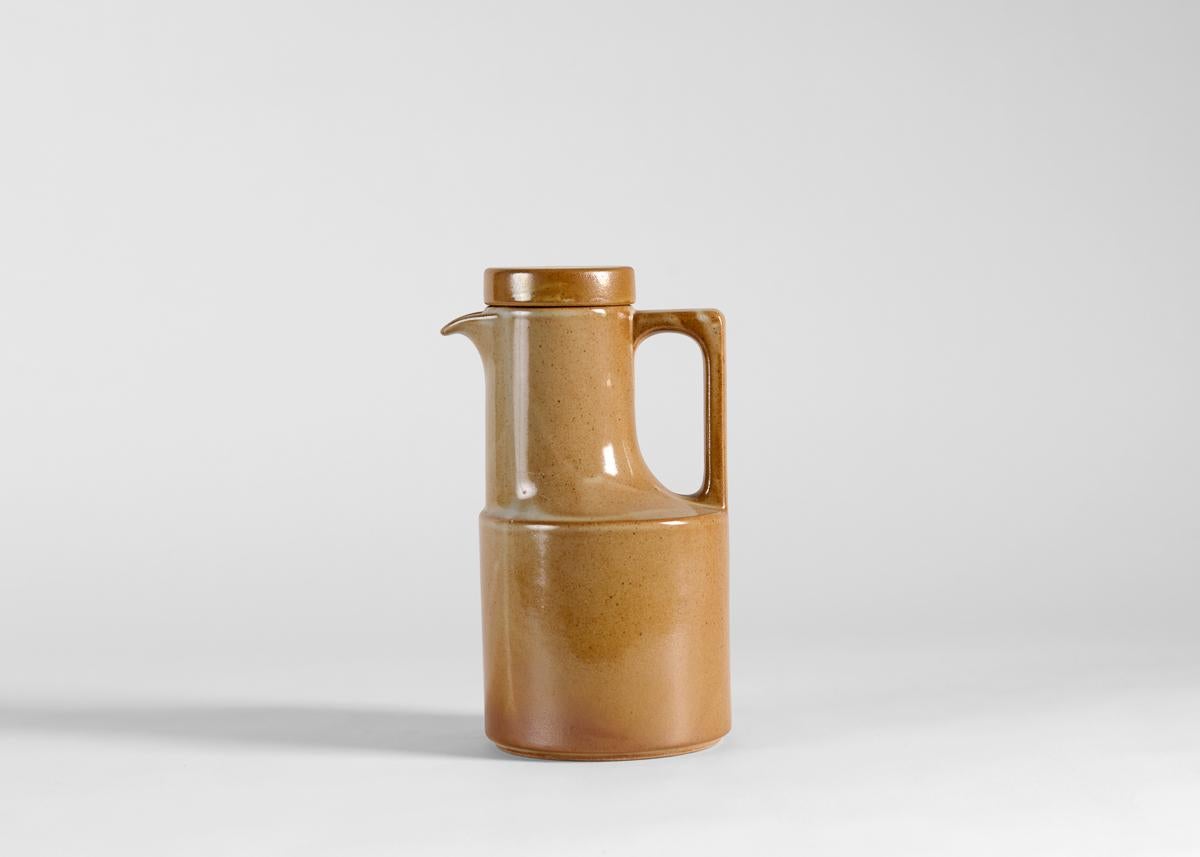 Vernissé Brenne (Gres de Grand Feu), paire de pichets émaillés à couvercle, France, 1970 en vente