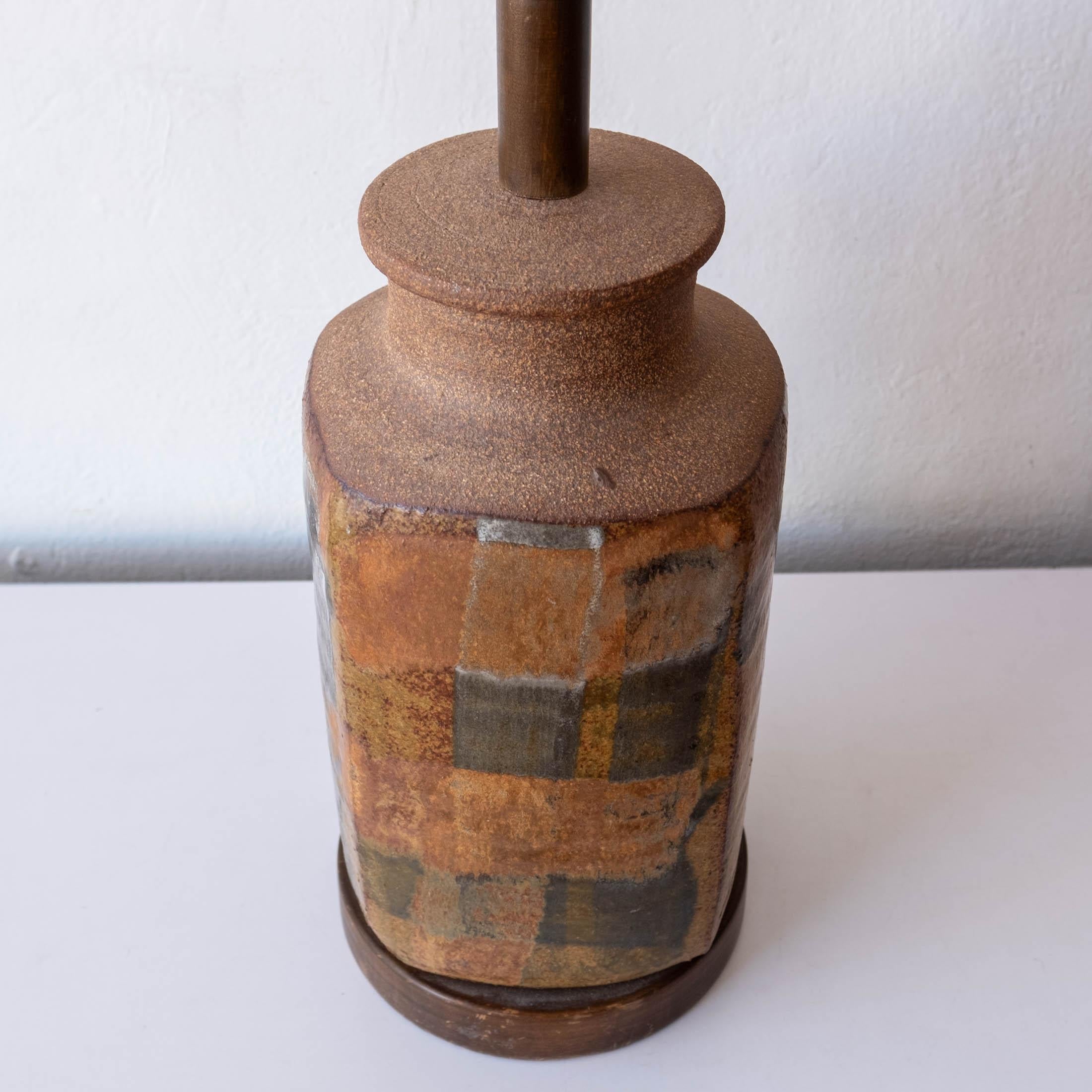 Late 20th Century Brent Bennett California Design Ceramic Lamp 1970s