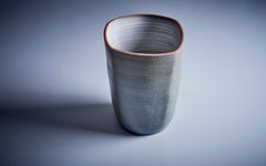 Brent Bennett Grey Ceramic Planter, USA, Modern Design, 2022, 36x32 cm