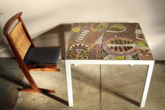 Table de salle à manger à plateau en céramique de Brent Bennetts, 2015.