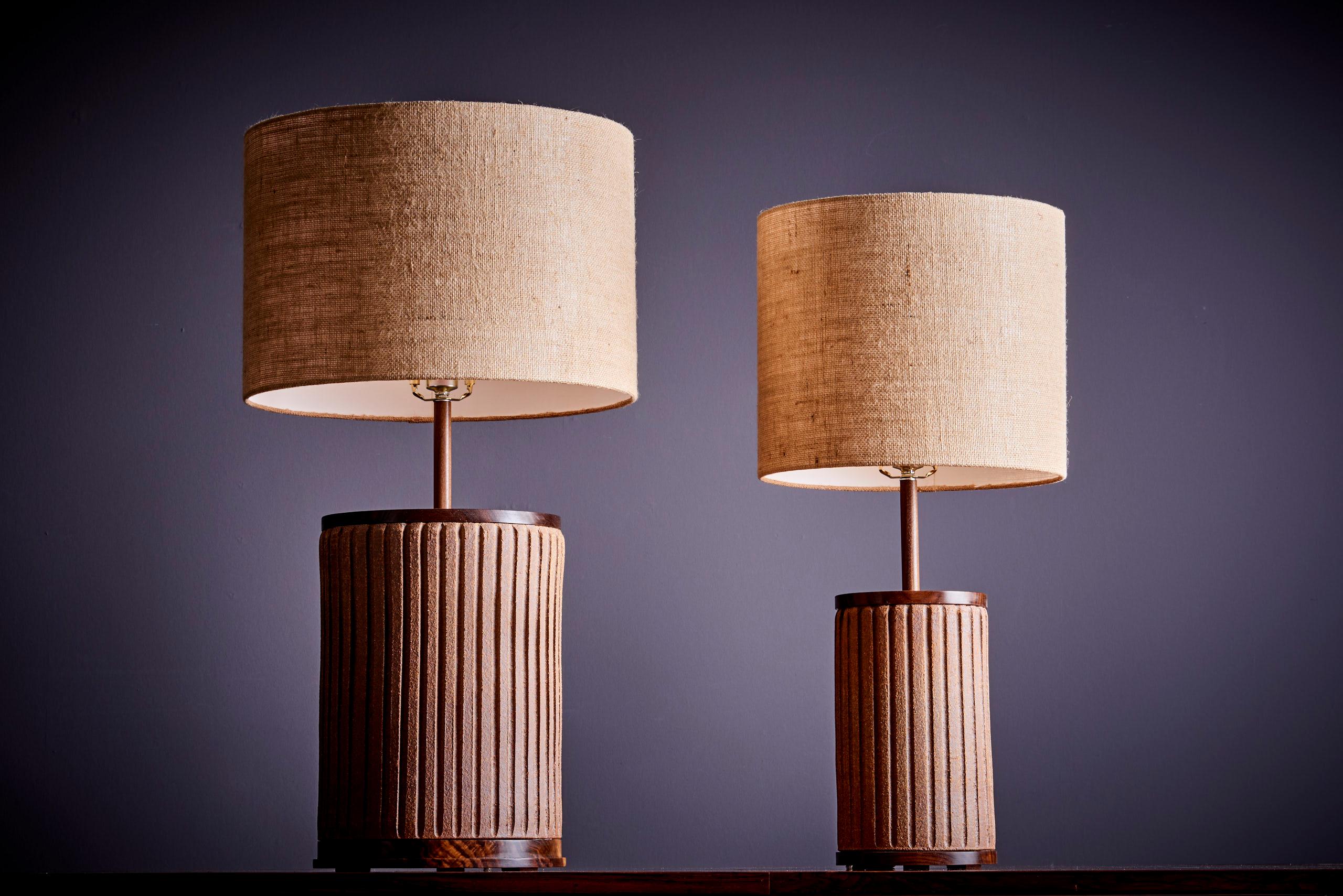 Contemporary Brent Bennett Pair of Table Lamps, USA - 2023 For Sale