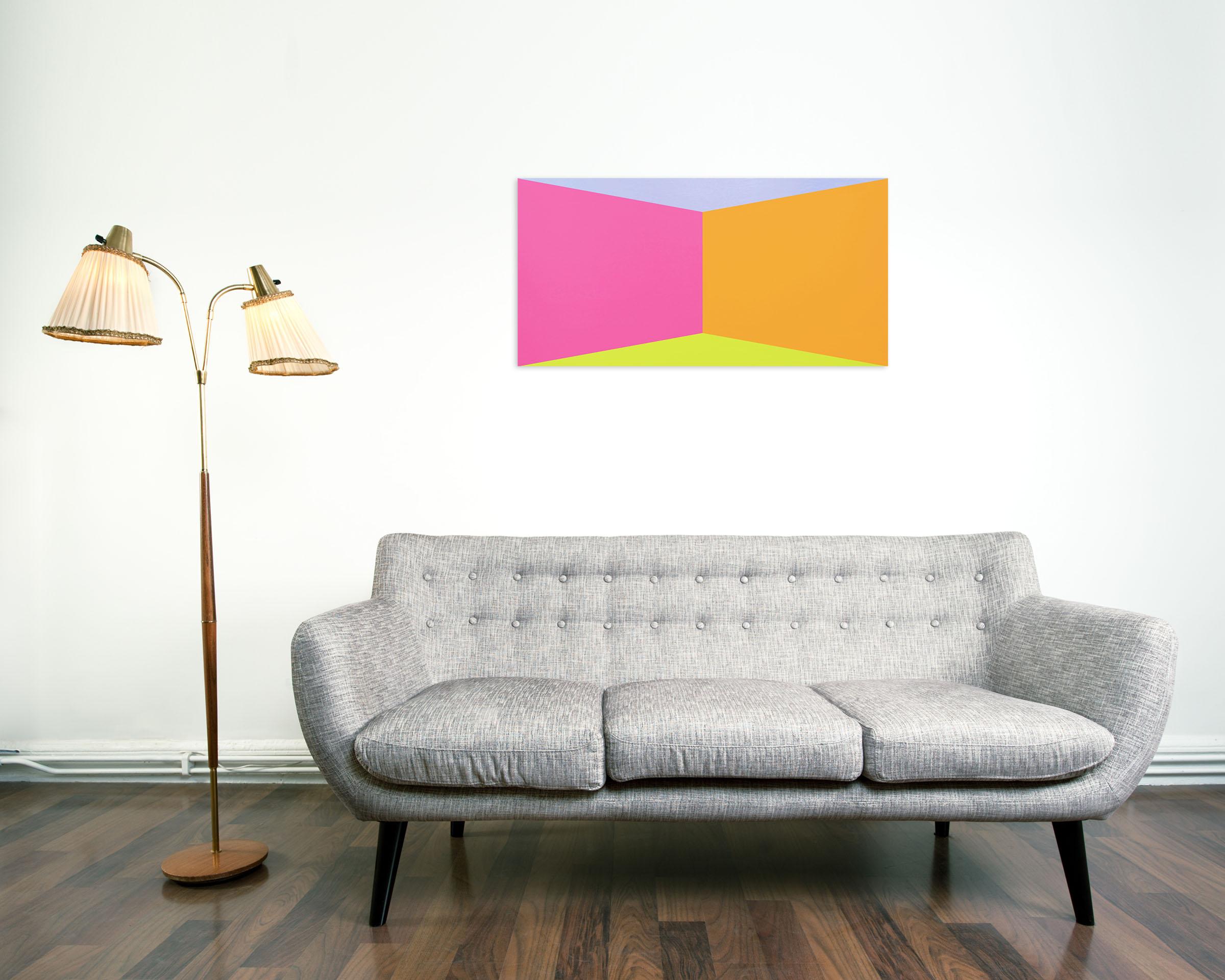 Farfalla architettonica #09 (Pittura astratta) - Painting di Brent Hallard