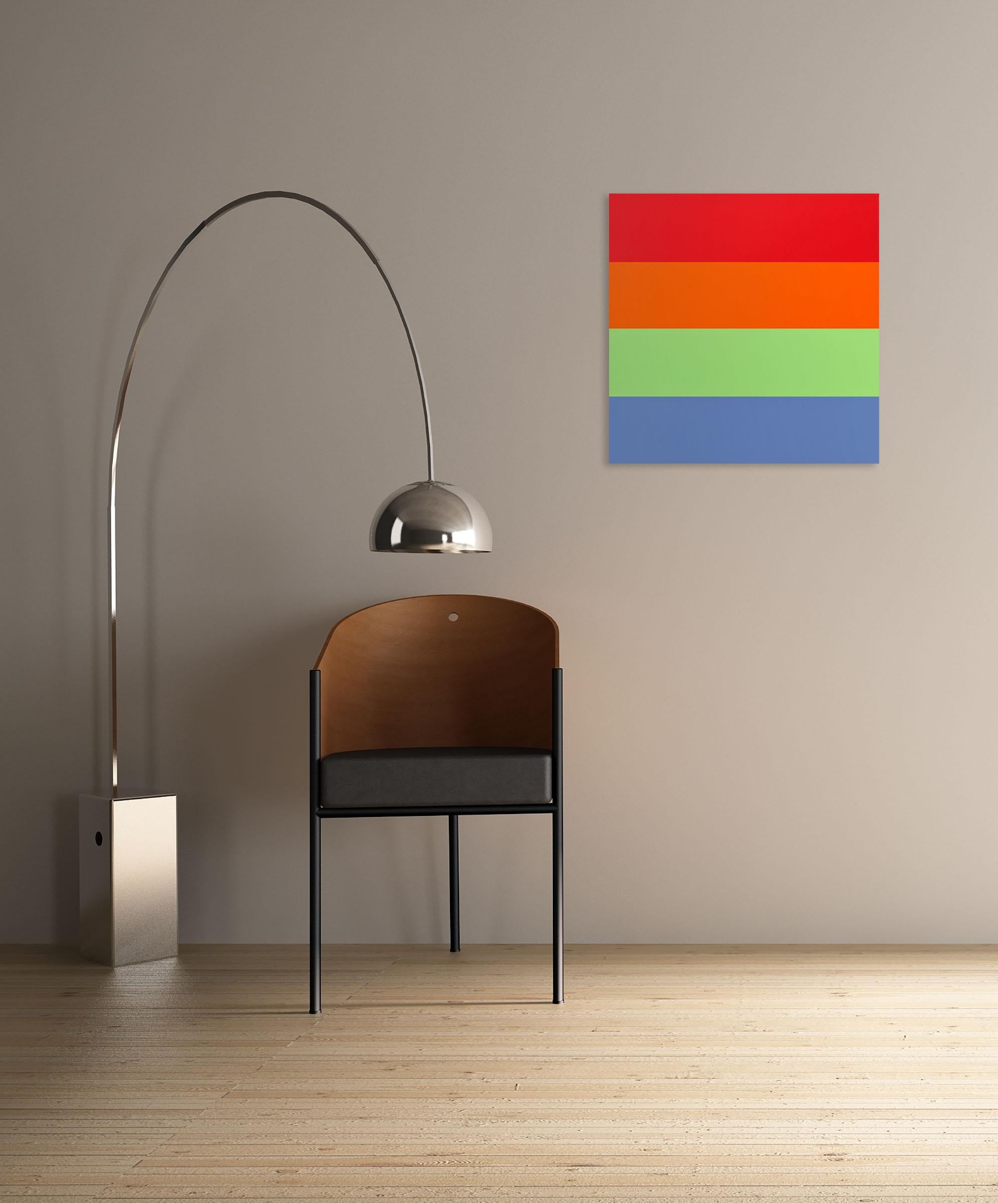 Fattoria (Pittura astratta) - Painting di Brent Hallard