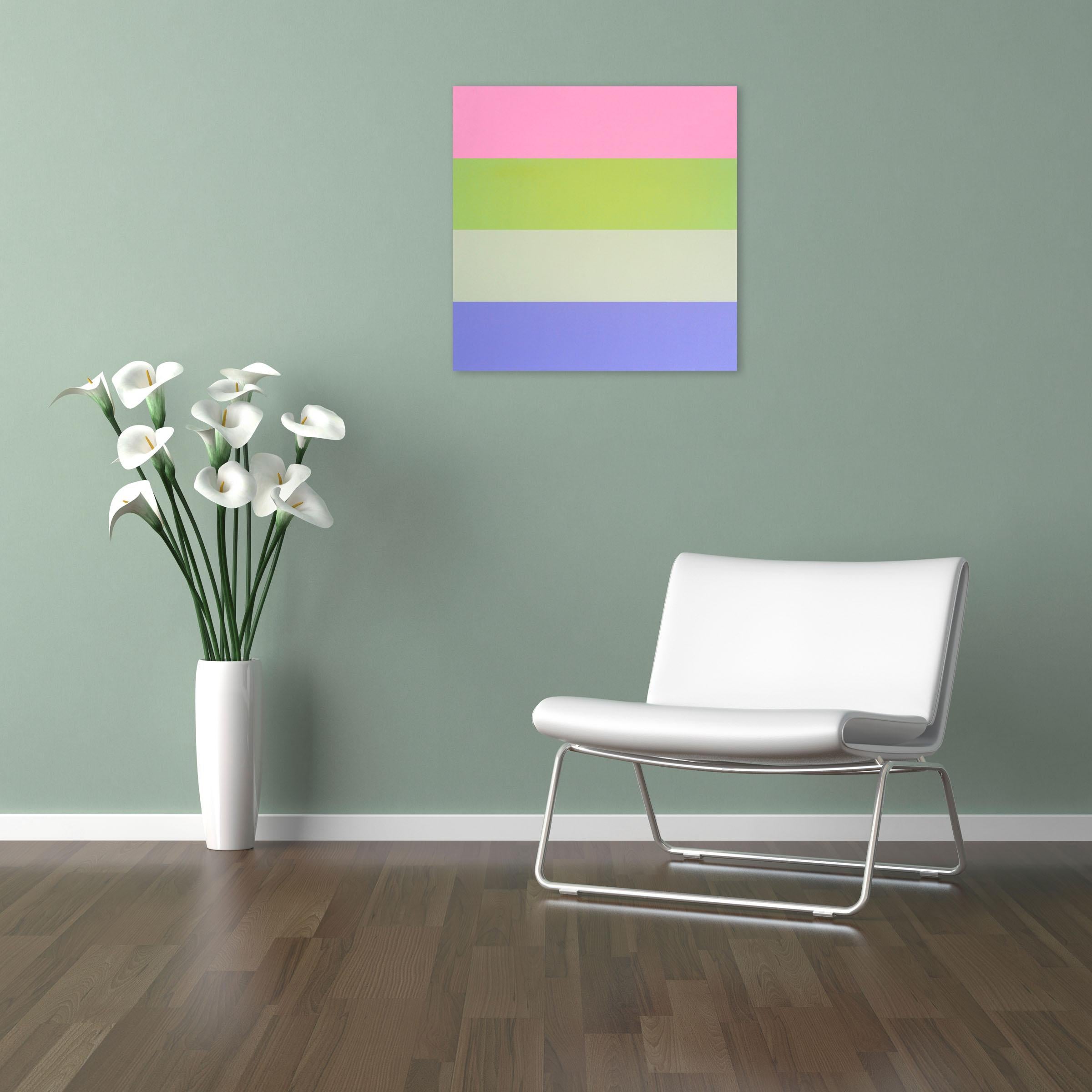 Fruit Loop (pittura astratta) - Painting di Brent Hallard