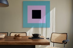 Orbe (Azul y Violeta) (Pintura abstracta)