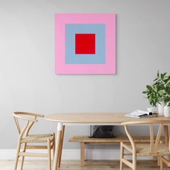 Orb (Rosa und Blau) (Abstrakte Malerei)