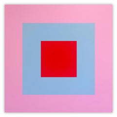 Orb (Pink and Blue) (Abstract painting)