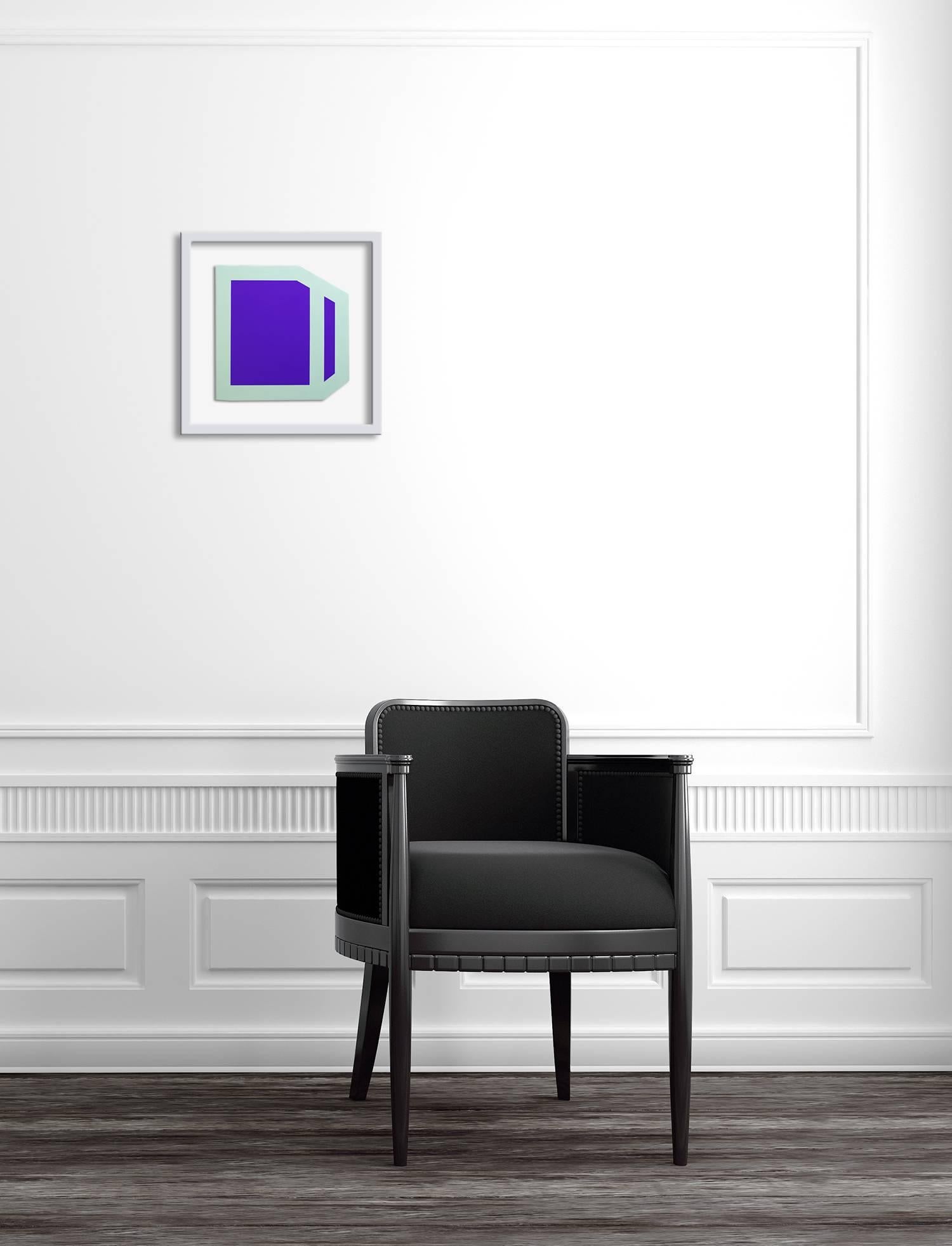 Plumb Purple (mint) (Abstract Painting) For Sale 1