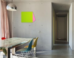 Rope (Green and Pink) (Abstract painting)