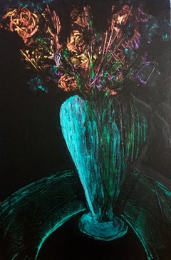 Belleza incluso en la oscuridad, Pintura, Acrílico sobre lienzo
