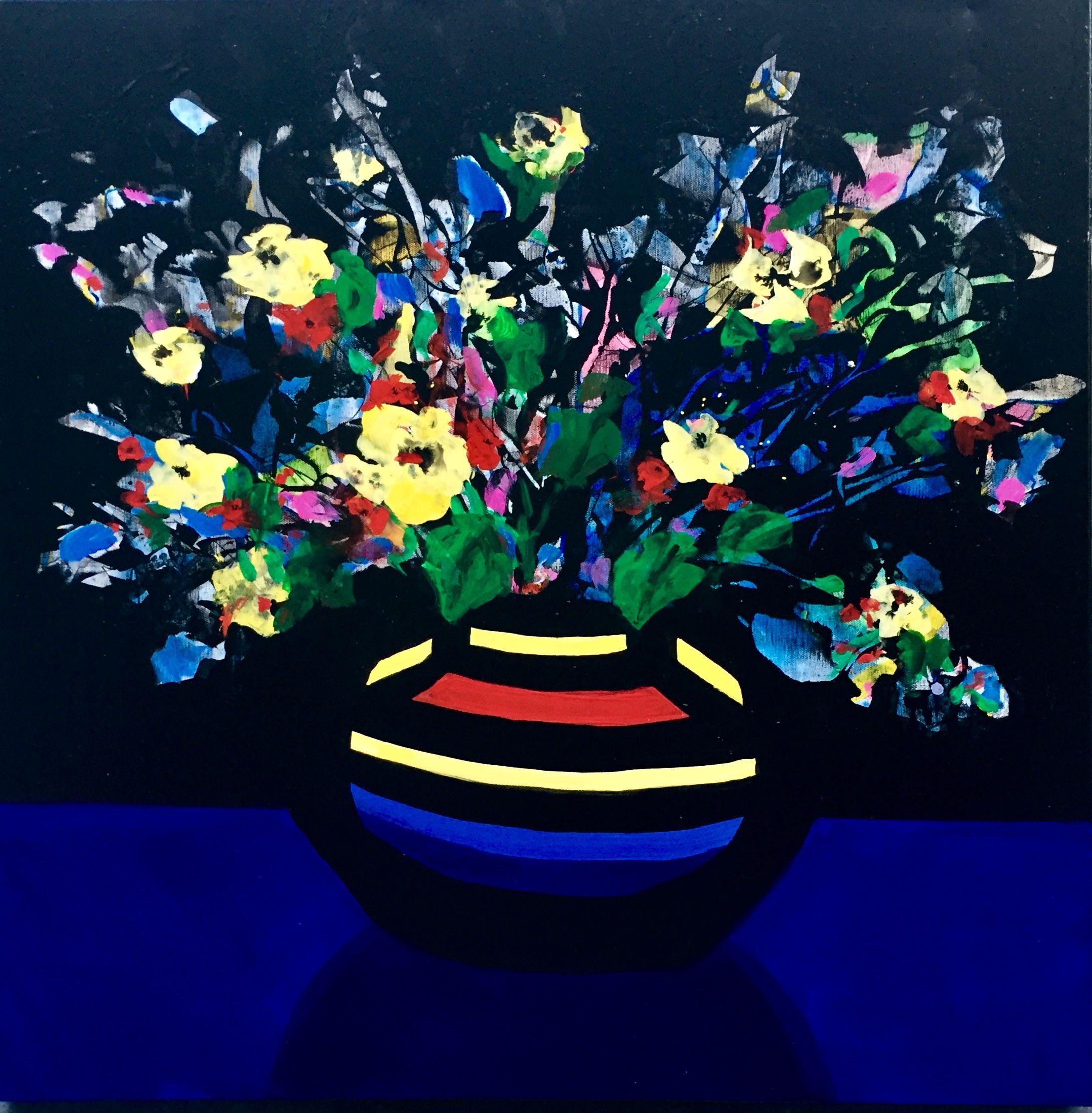 Brighten Your Lockdown, Gemälde, Acryl auf Leinwand