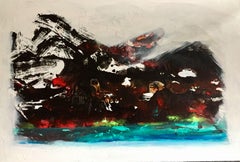 Island, Gemälde, Acryl auf Leinwand