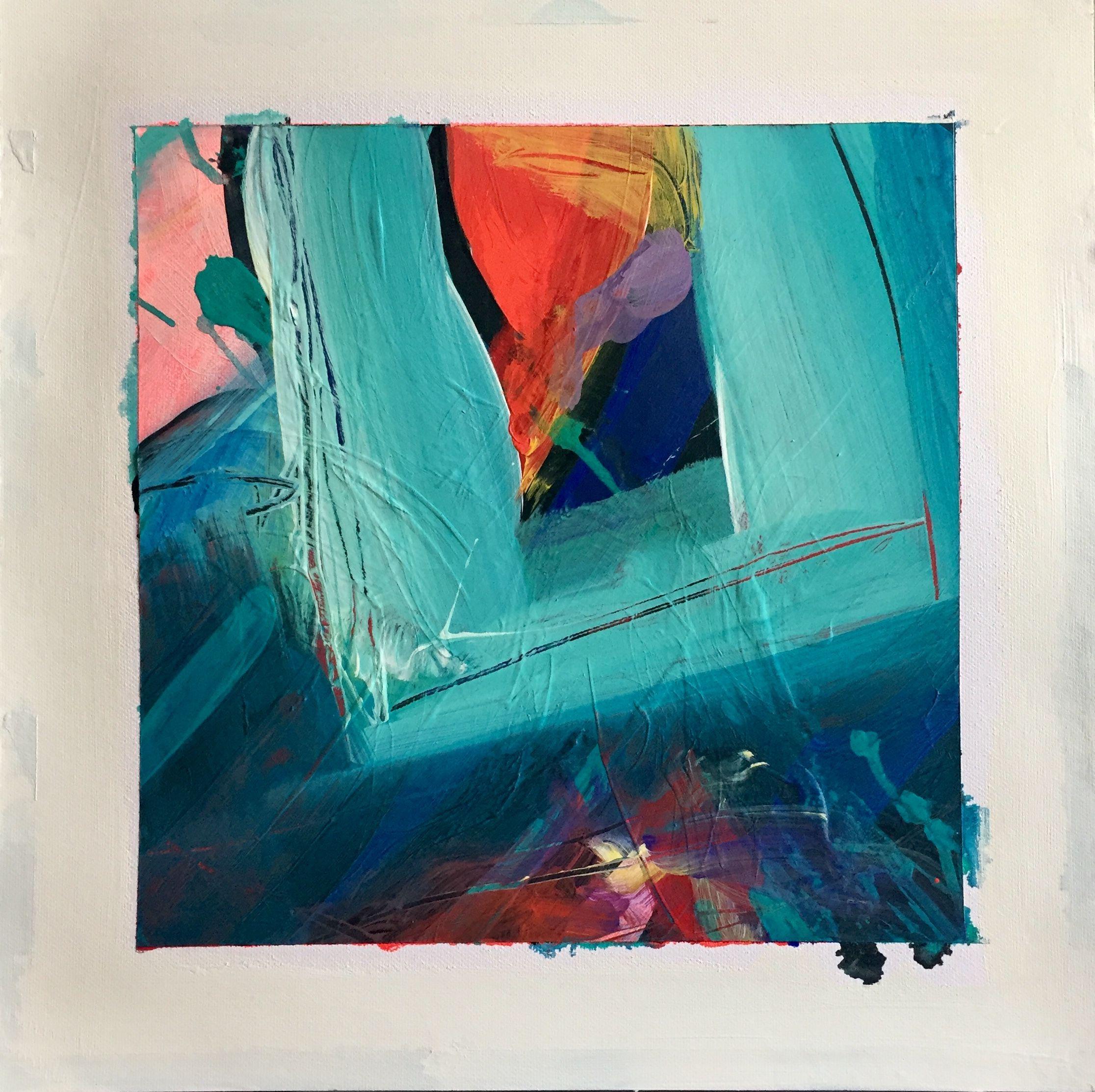 Abstract Painting de Brent Hanson - Mirar hacia fuera, mirar hacia dentro, Pintura, Acrílico sobre papel