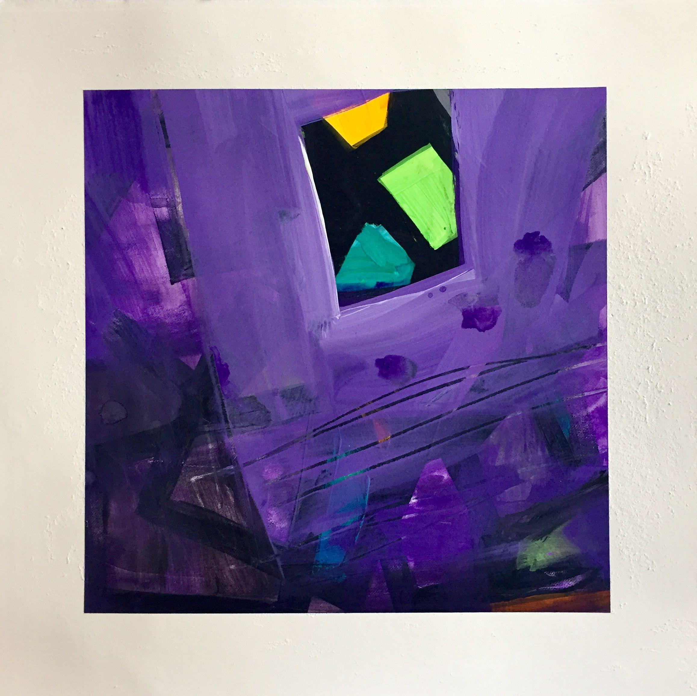 Abstract Painting de Brent Hanson - En cuarentena, Pintura, Acrílico sobre papel