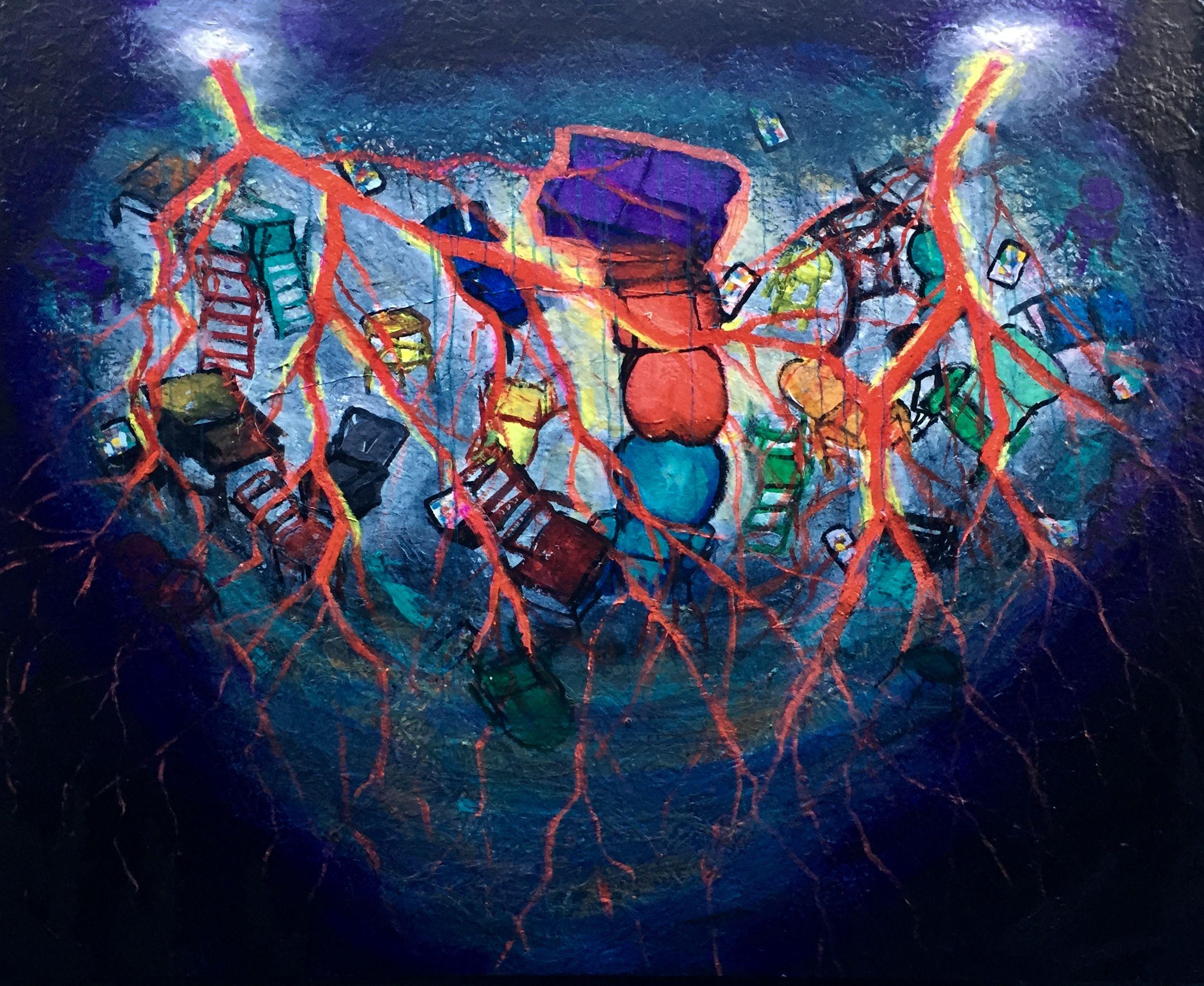 The Search For Love #3, Gemälde, Acryl auf Leinwand – Painting von Brent Hanson