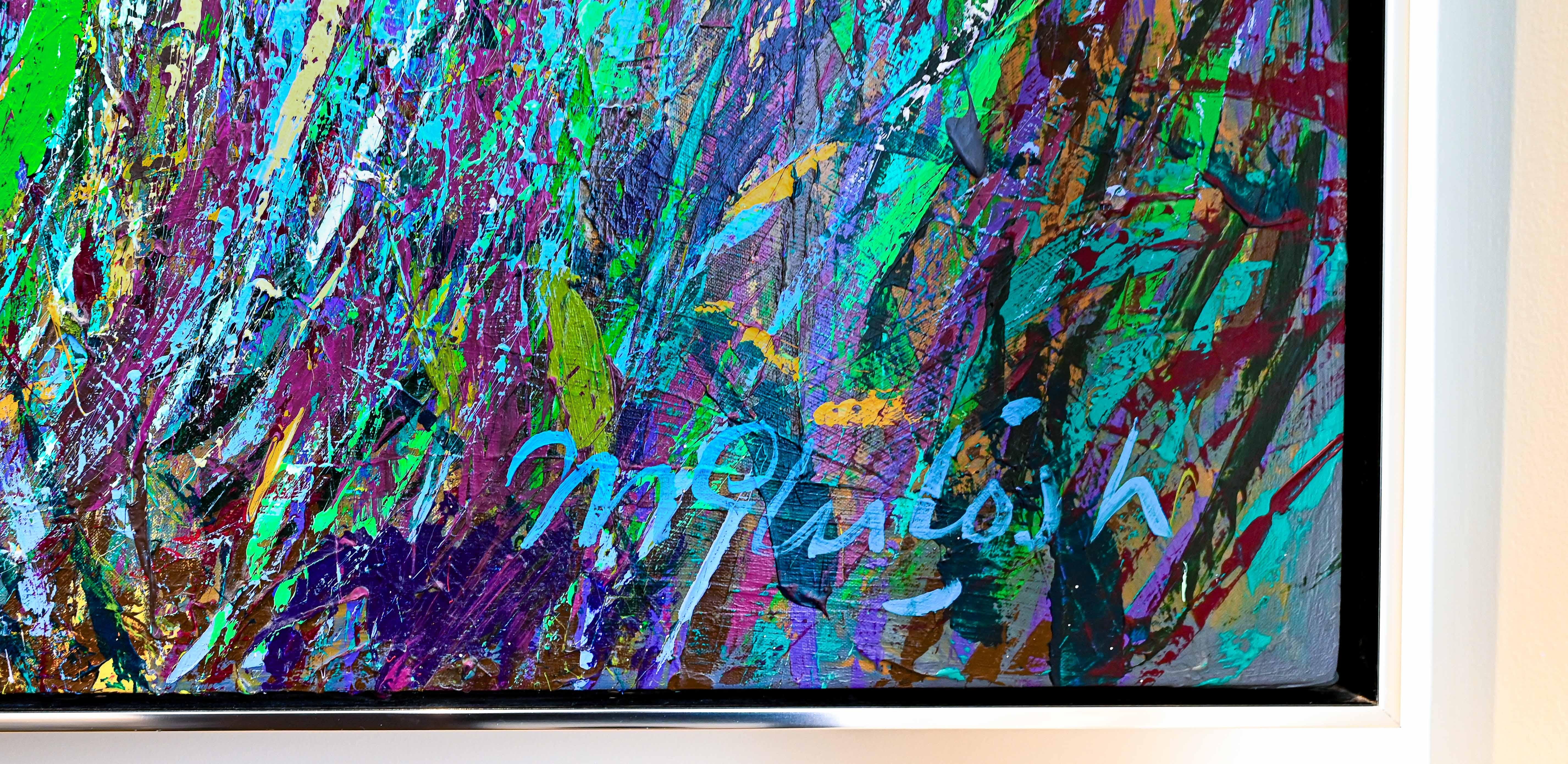 Marsh Verge - paesaggio contemporaneo di grandi dimensioni, acrilico su tela - Painting Contemporaneo di Brent McIntosh