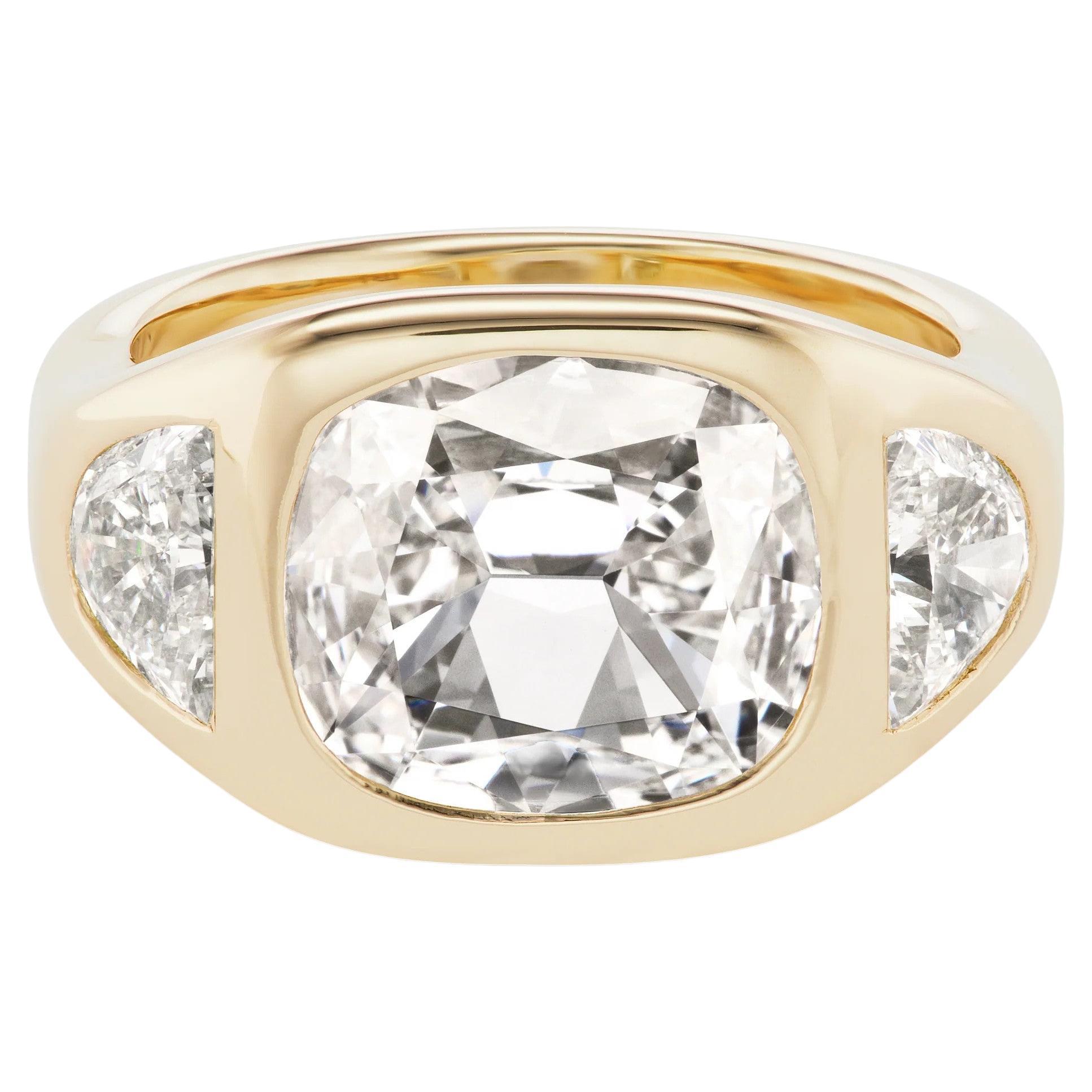 Brent Neale 2.44 Carat Cushion Brilliant Cut Diamond Engagement Ring