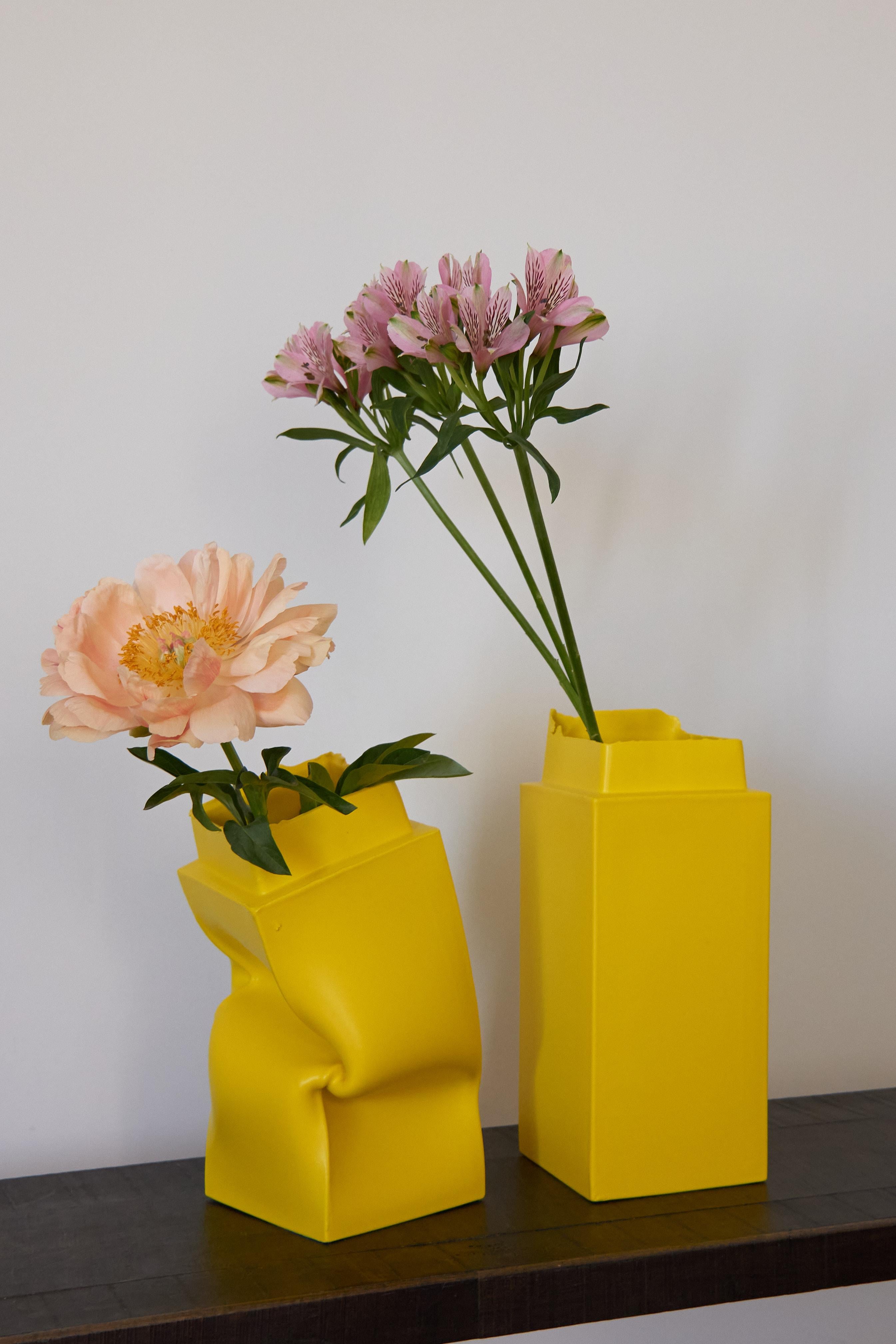 Italian Brenta pair of vases by Jenna Basso Pietrobon For Sale