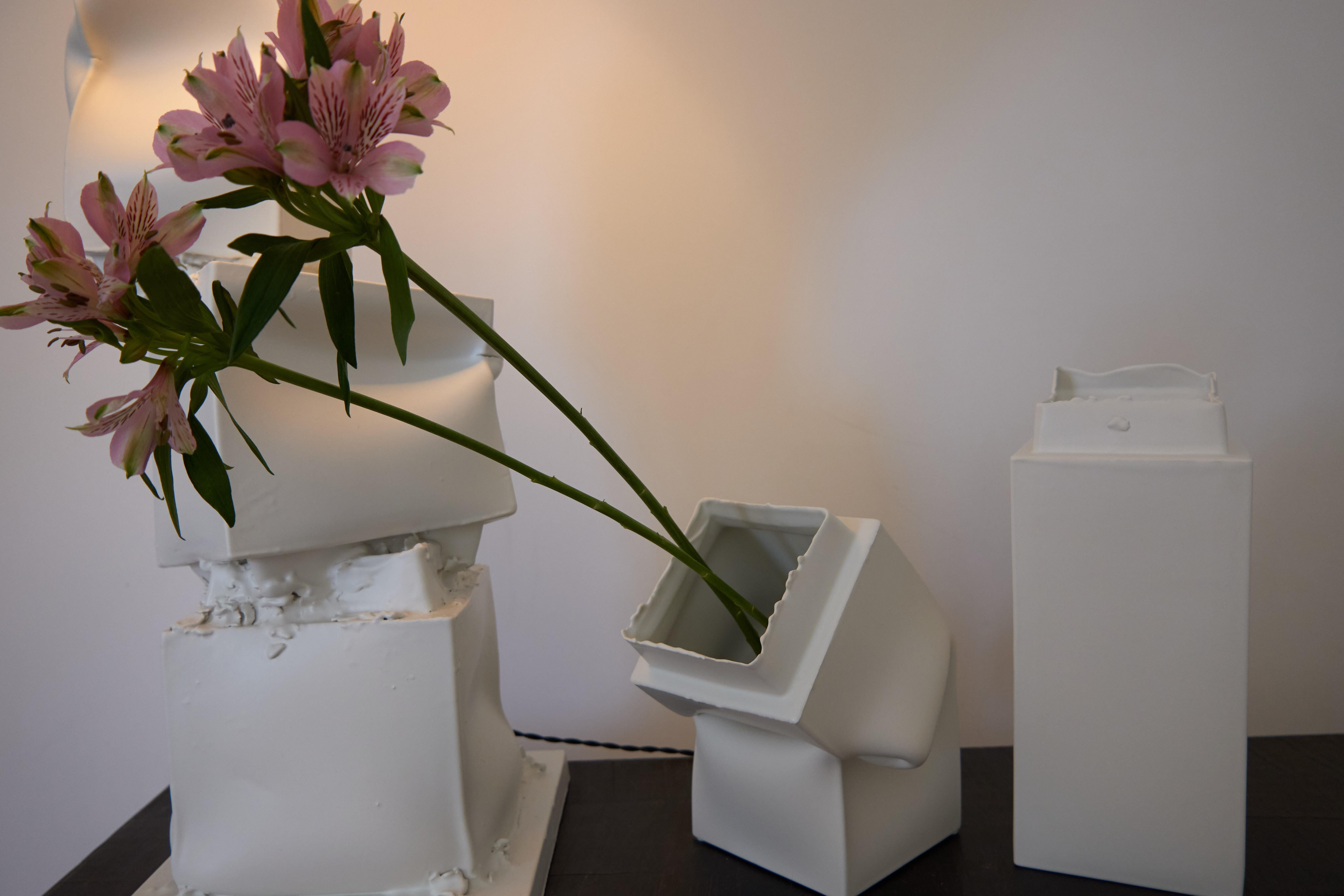 Ceramic Brenta pair of vases by Jenna Basso Pietrobon For Sale