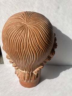 Brents Carlton  Art Deco terracotta/ ceramic sculpture of girl. signed
