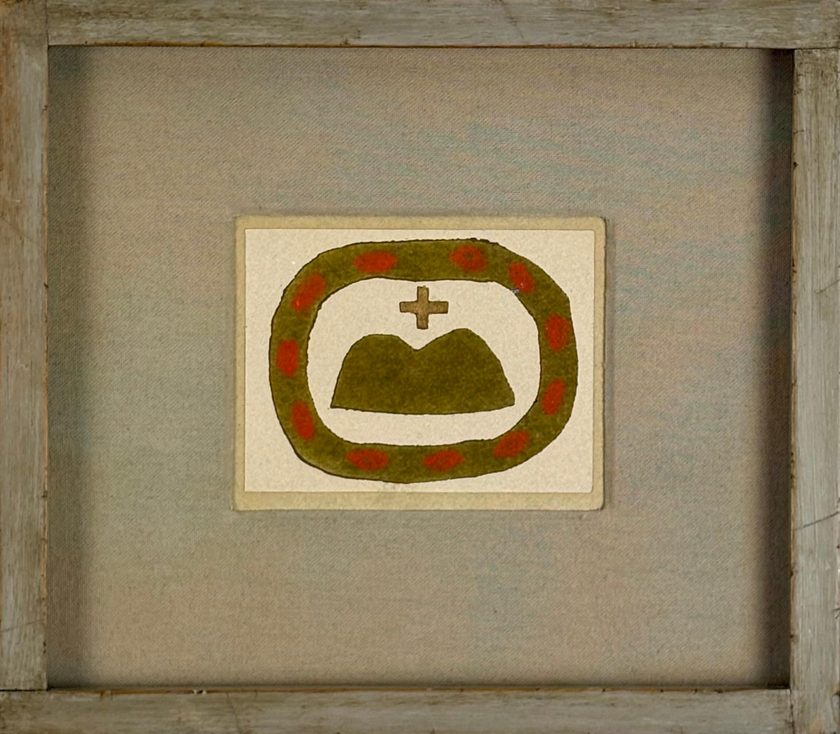 Breon O'Casey (1928-2011) Ohne Titel, Gouache und Metallfarbe (Gemalt) im Angebot